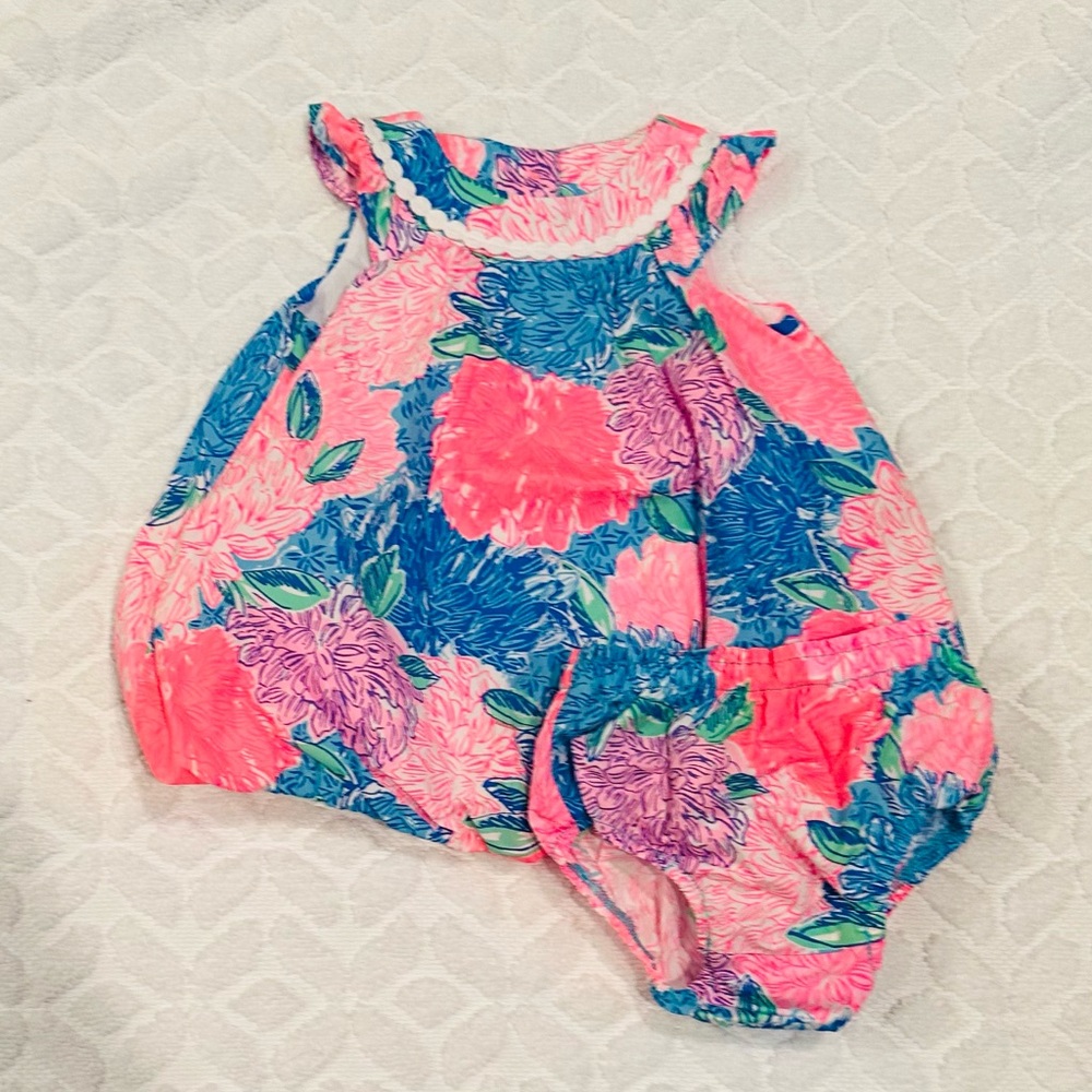 Lilly Pulitzer Baby Dress in Pink and Blue